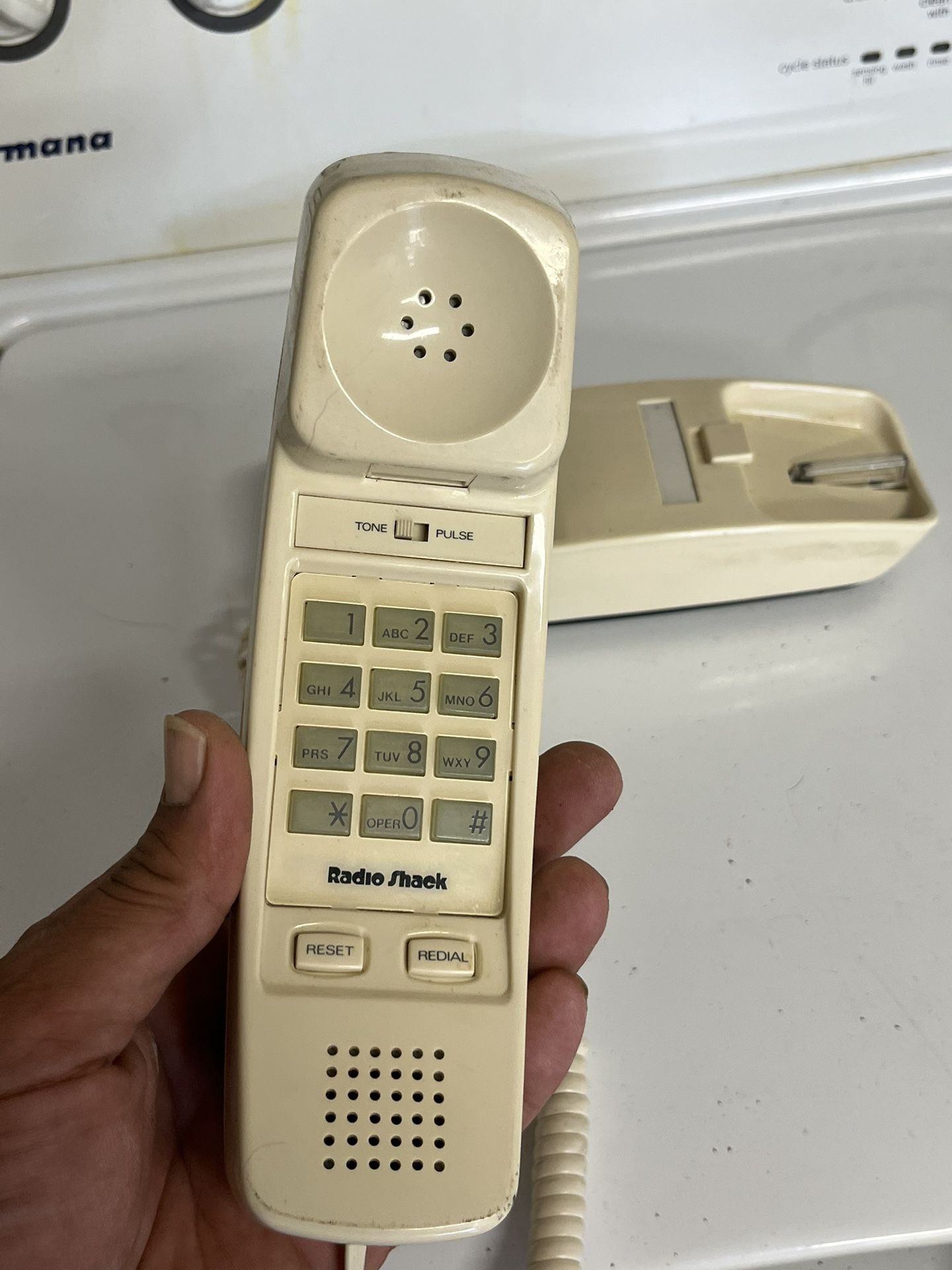 Vintage 80s Old School Dial Telephone by RadioShack