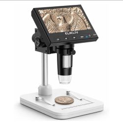 Elikliv Microscope, LCD Digital Coin Microscope 1000x, Coin Magnifier