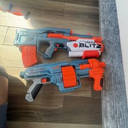 2 Used Nerf Guns