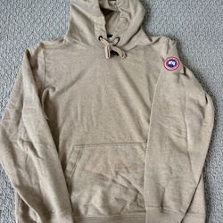 Canada Goose Huron Hoodie Tan Heather Men's XL Made in Italy