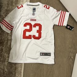 Christian McCaffrey NFL Away Jersey – Size Small