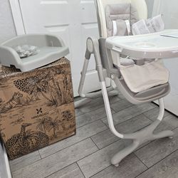 Hagaday 6 in 1 Convertible High Chairs for Babies and Toddlers,Portable High Chair with Dishwasher Tray