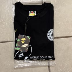 black bape soccer tee