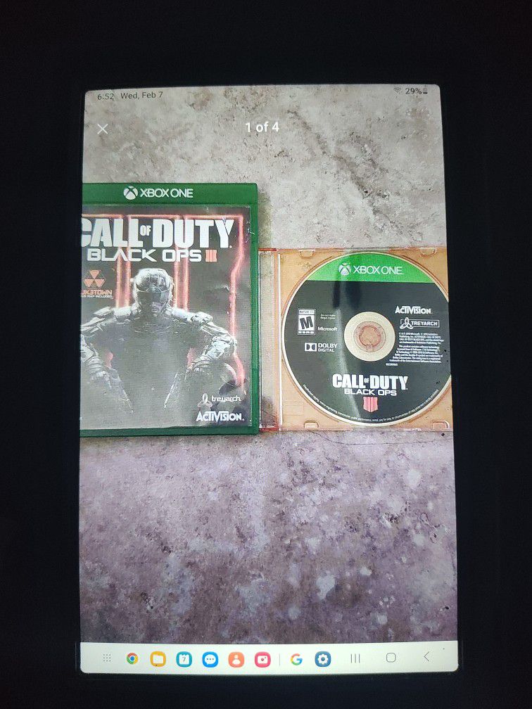 Xbox One Call Of Duty Black Ops 3 And 4
