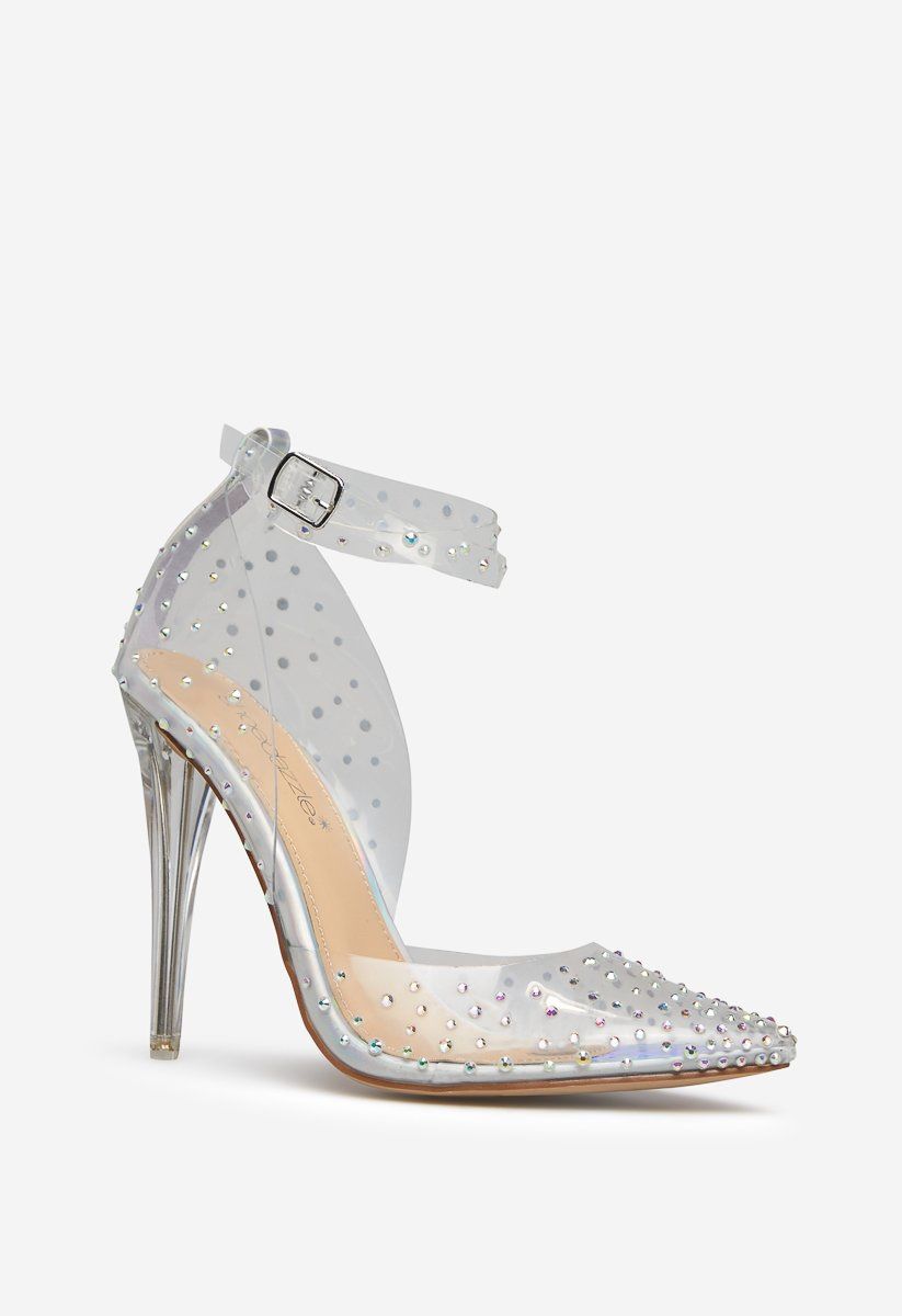 Clear pumps size 5.5