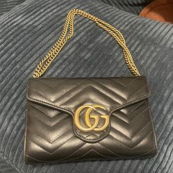 Gucci Leather GG Marmont Mini Bag
