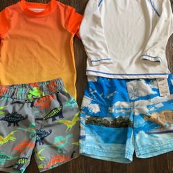 Swim Trunks and Rash Guard Size 3t