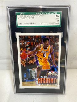1999-00 SKYBOX NBA HOOPS KOBE BRYANT #27 SGC 96 MINT (cmp128901