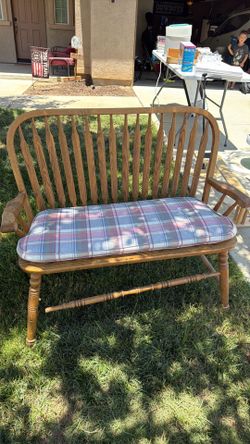 wooden bench