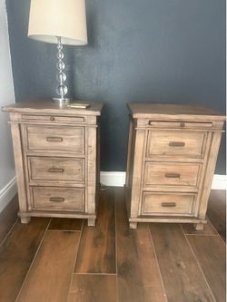 Set of wood nightstands- moving sale