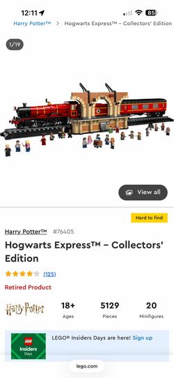 Retired hogwarts express Lego set