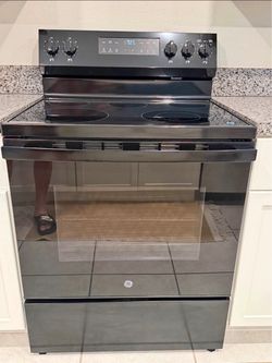 Black Electric Range