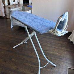 Only $20 For Both! Iron & Extra Wide Ironing Board In Great Clean Condition 