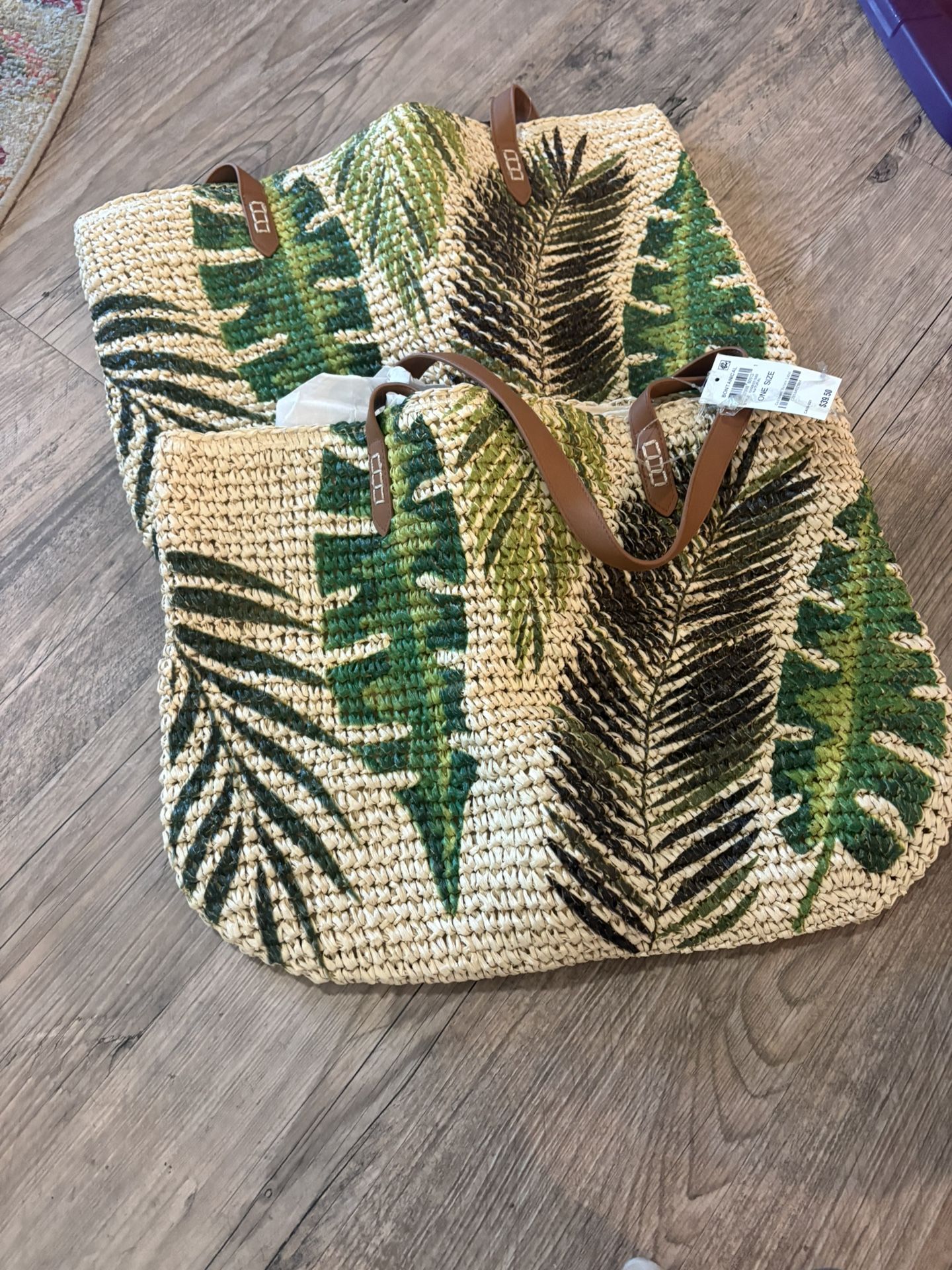INC Straw Beach Bags