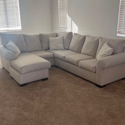 Beige Couches (minor water stain) 