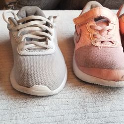 Two Pair Of Girls Nike Size 2