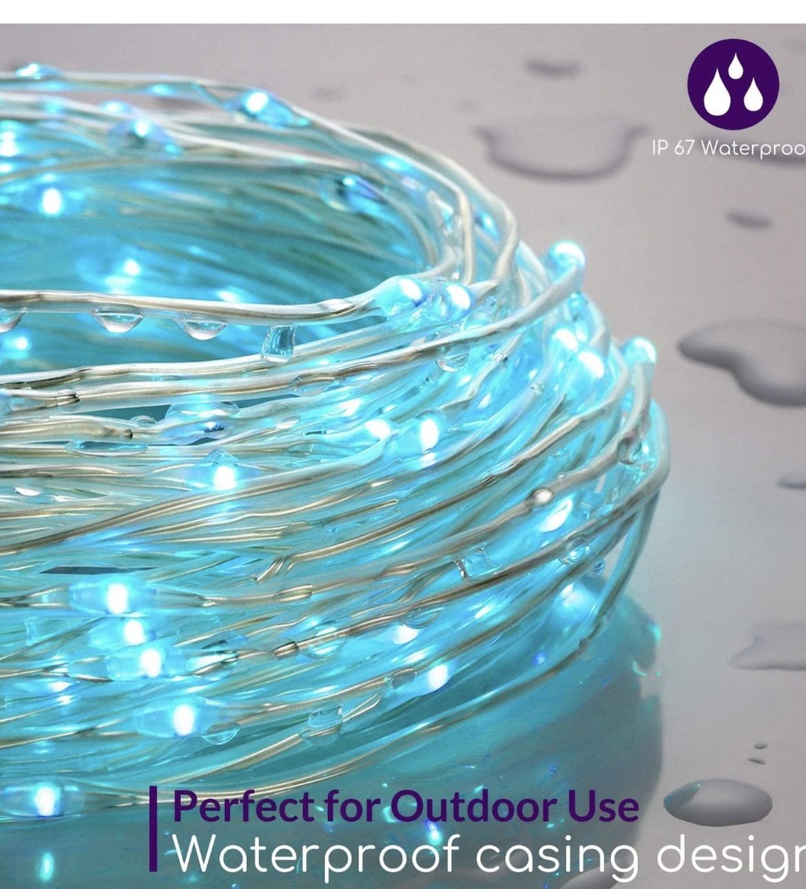Outdoor String Lights,80 Ft Rope Lights 240 LEDs Color Changing Lights with Remote, Waterproof Lights Plug-in Outdoor Fairy Lights Twinkle Lights for