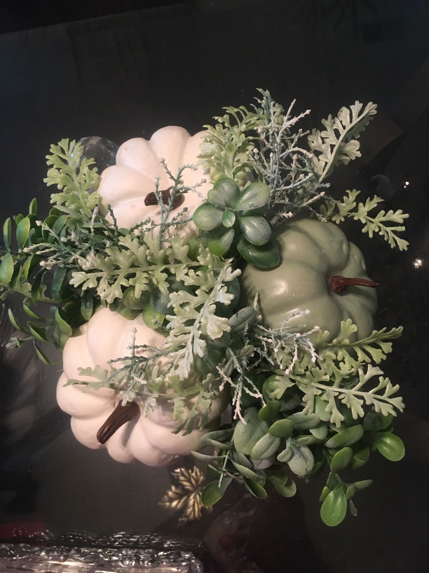 2 Mirror Vases With Decor.