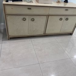 Wood buffet credenza