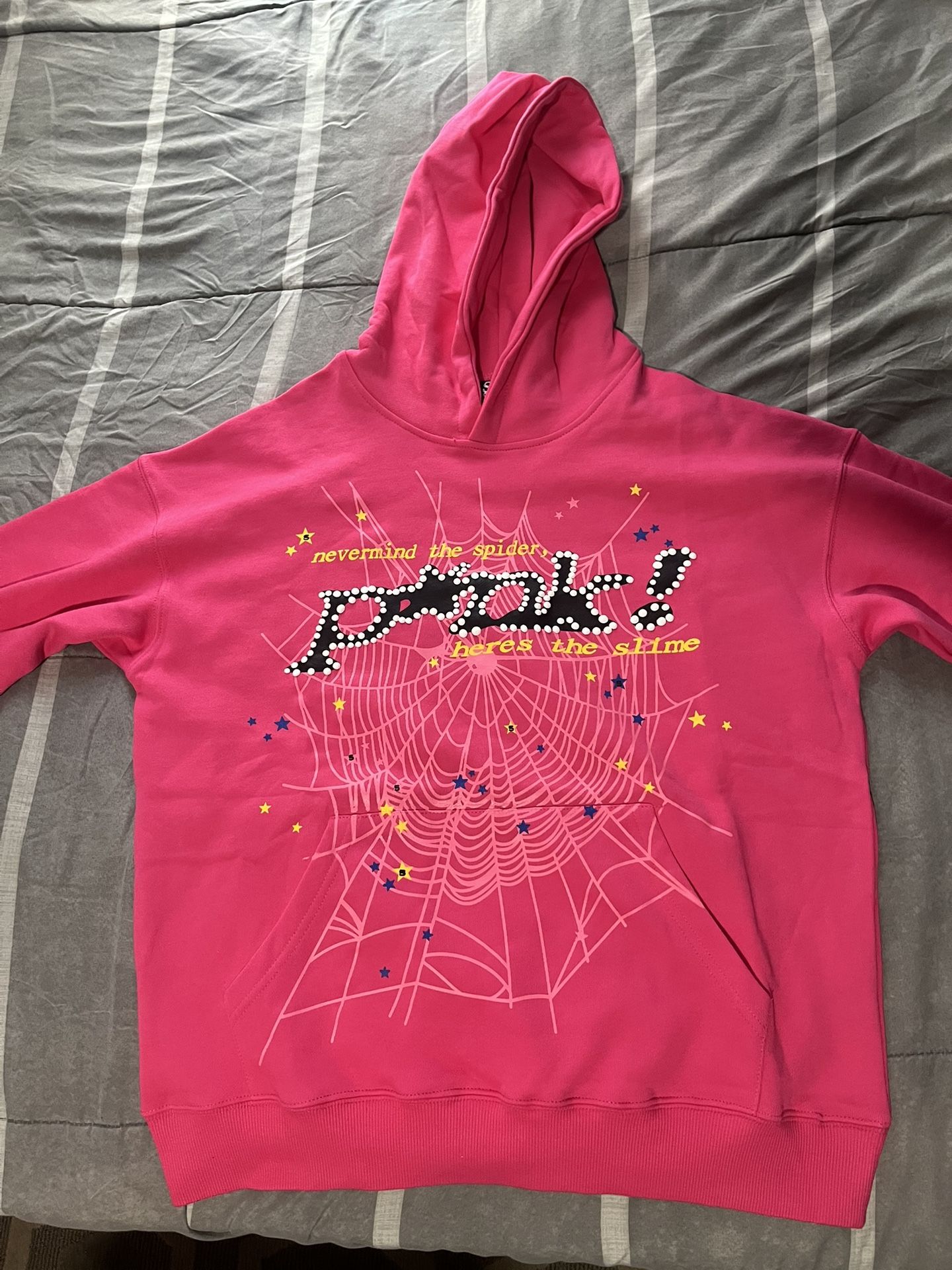 Pink Spider Hoodie Size S