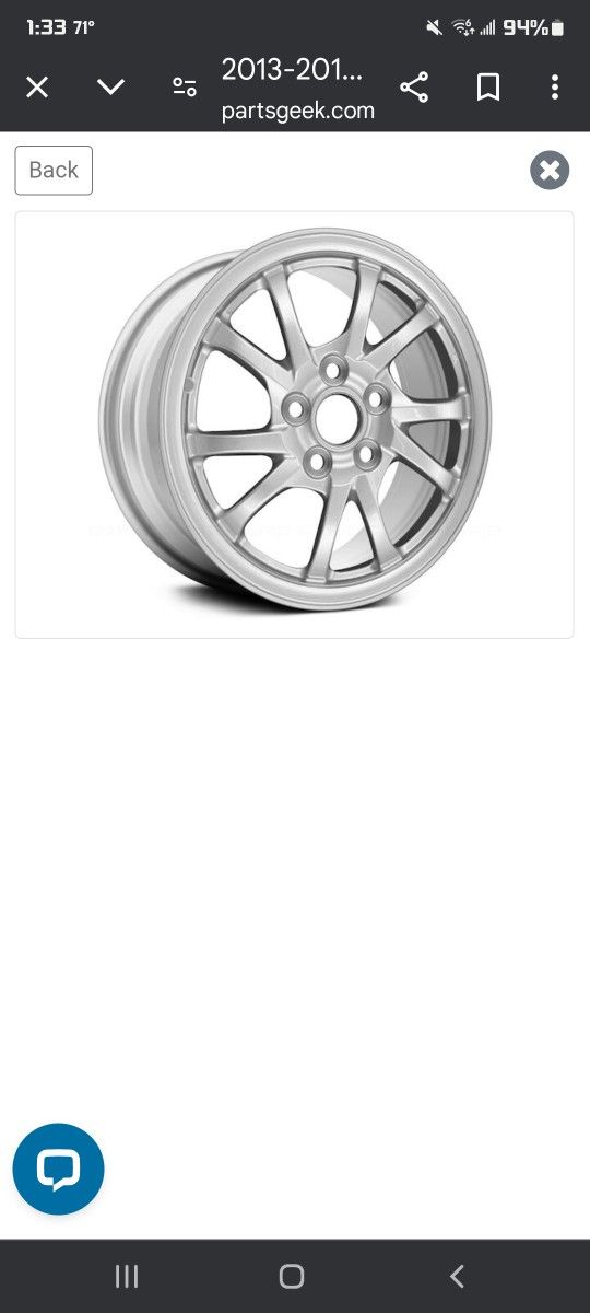 Prius V 16 inch Rims