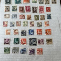 Dutch Indies Collection Of 38 Used Old Stamps 