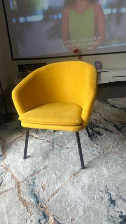 Essence 21.3' W Mustard Yellow Upholstered Barrel Chair