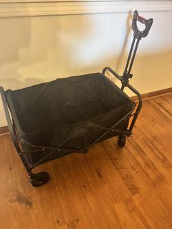 New in box Collapsible Wagon Cart Black Foldable