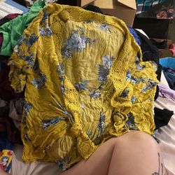 TruSelf Size 3x (fits Smaller) Mustard And Blue