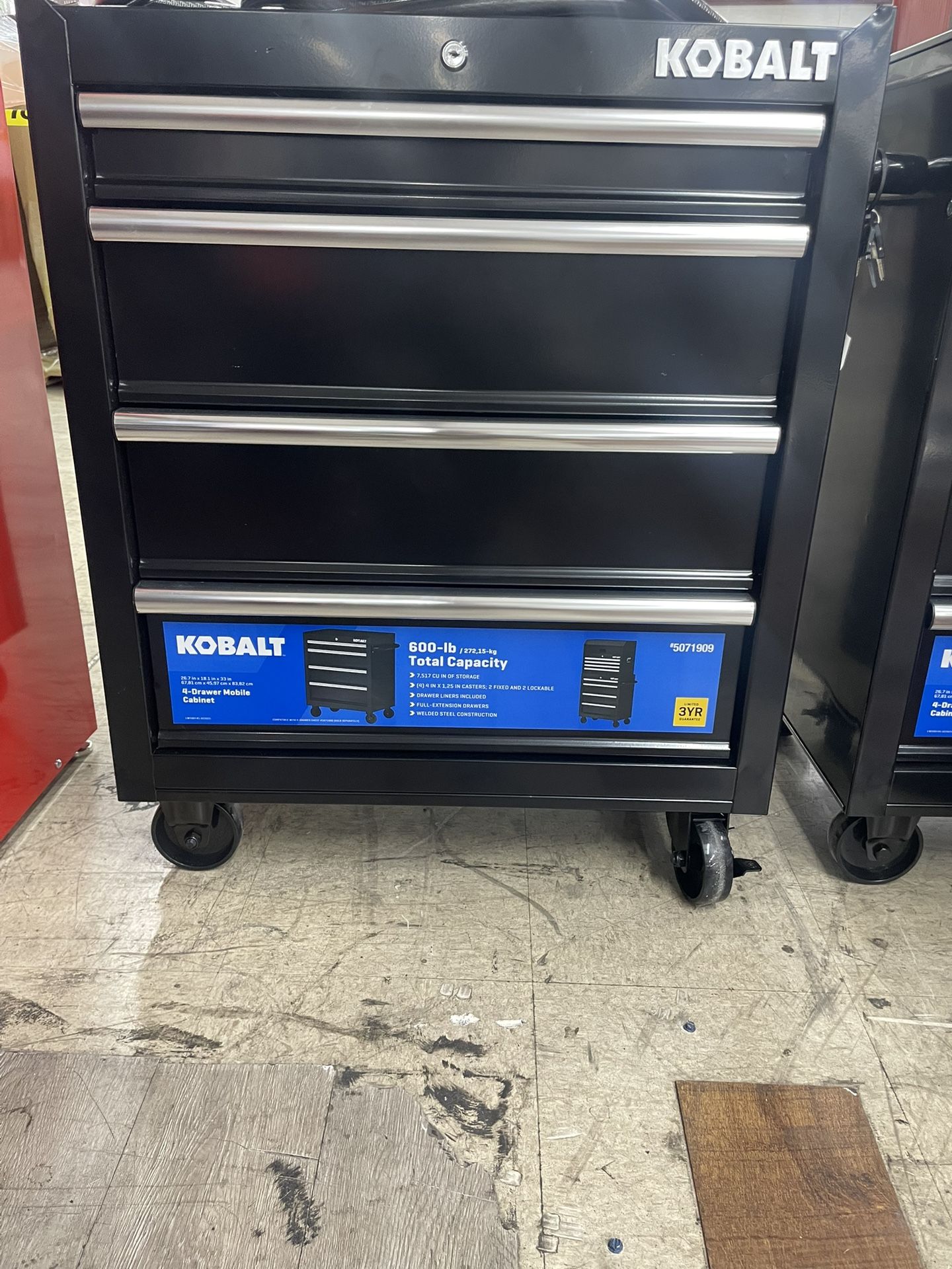 Kobalt 4 Drawer Mobile Cabinet