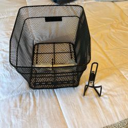 Mesh Basket + Bottle Holder For Bike  (NEW)