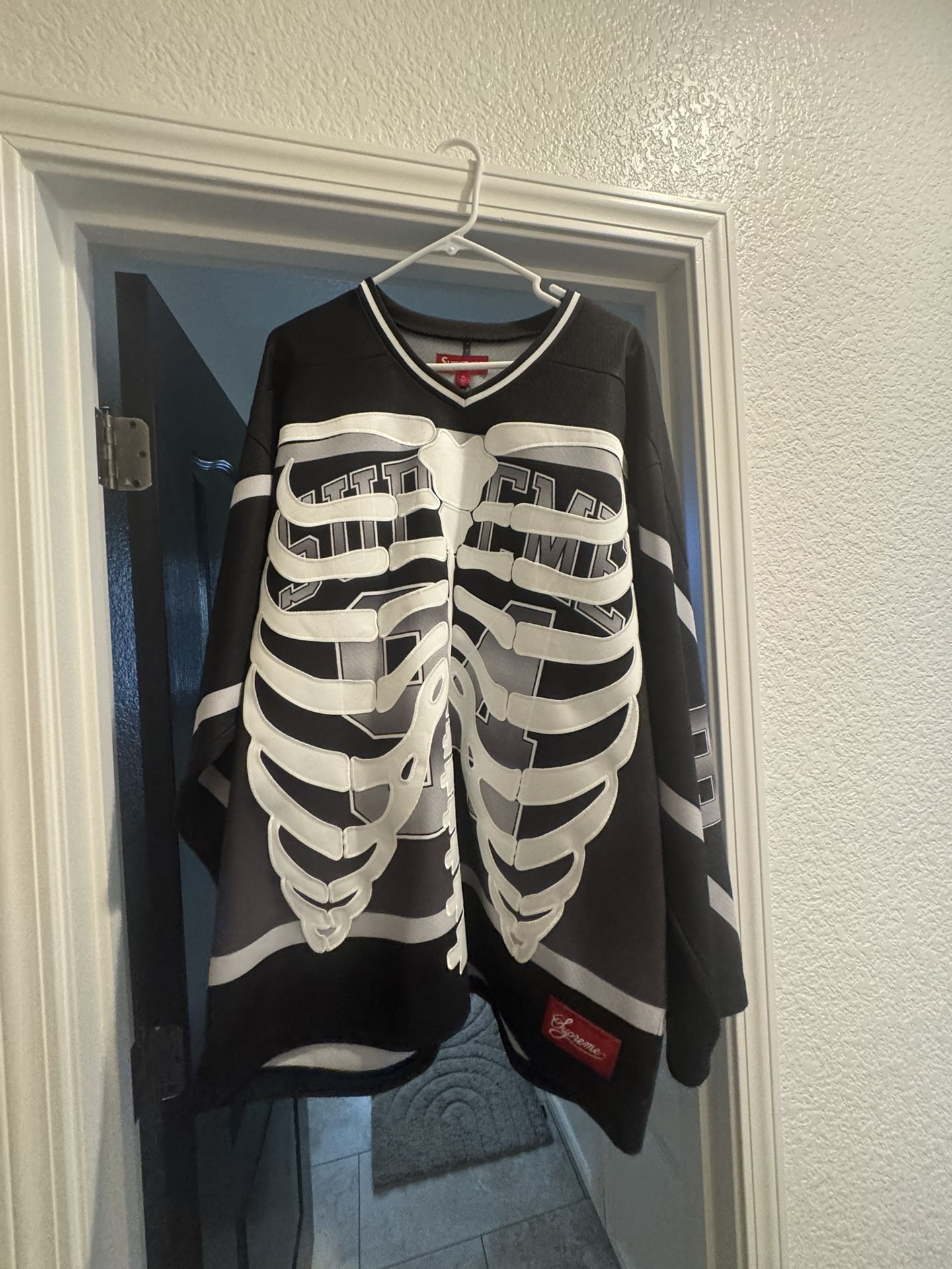 Supreme FW23 Bones Hockey Jersey β Black, Size XL