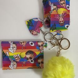 Bad Bunny Keychain Set 