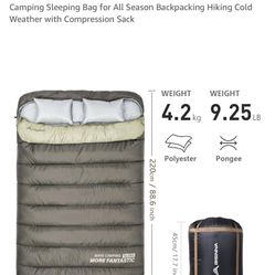 Queen Size Camping Sleeping Bag 