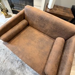 Suede Love Seat