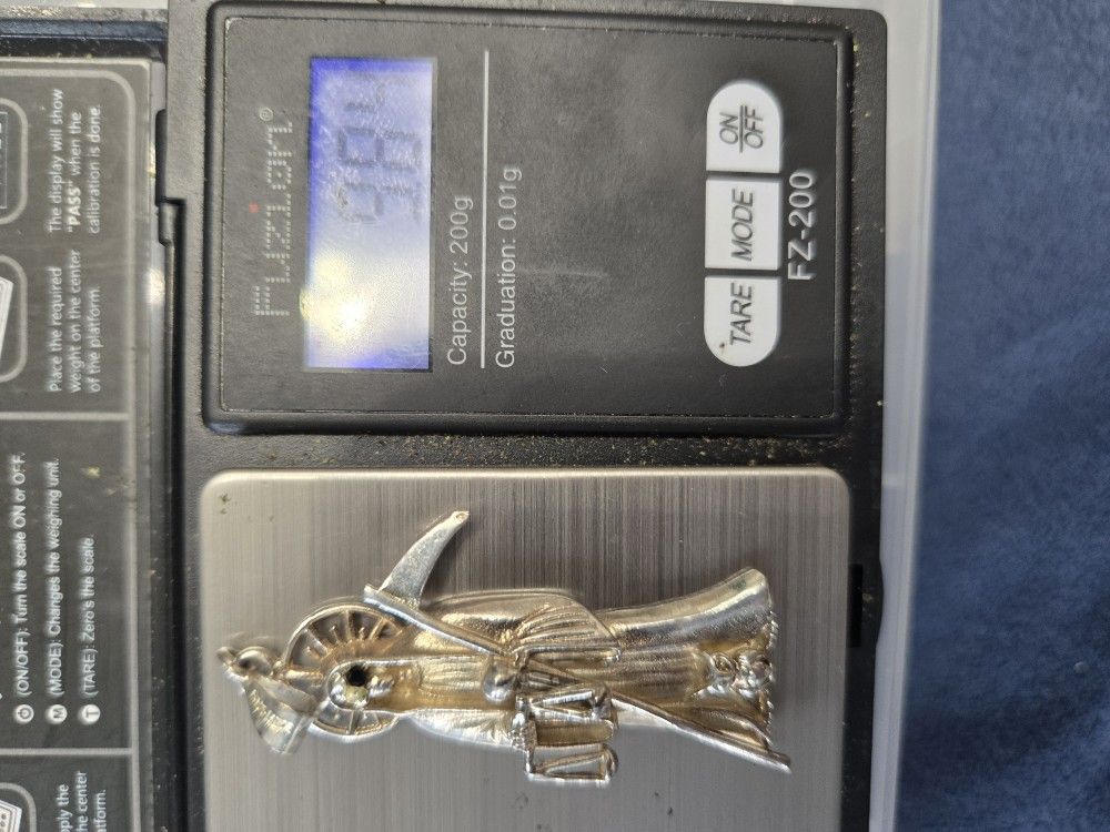 Santa Muerte SILVER PENDANT