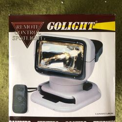 Golight remote control spotlight.
