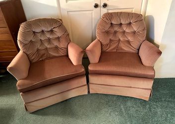 Pair of chairs in very good condition....hardly ever used ...think they are over 20 years old ...!!!!