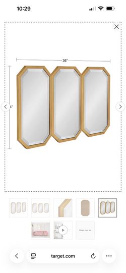 Kate & Laurel 3 piece glass set