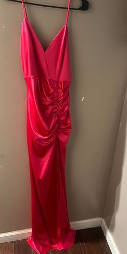 Dark Pink silky Dress New Large