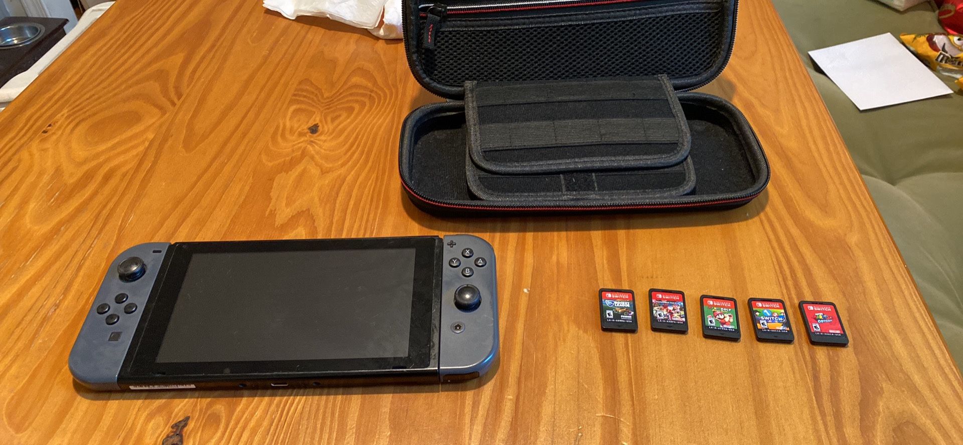 Nintendo Switch With five games