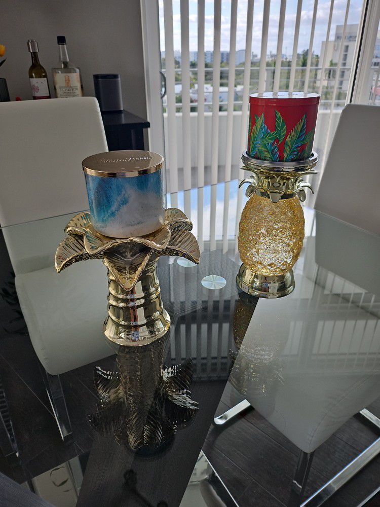 2 Candle Holders From Bath And Body Works 
