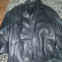Real Authentic Guess Leather Jacket 