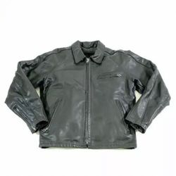 Vintage Schott 643 EVS Black Single Riders 100% Leather Jacket Steerhide with Boa Liner Size 38 Made in USA Biker