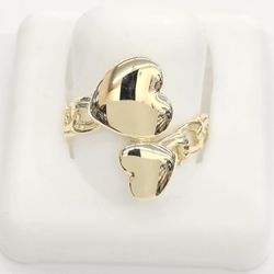 10kt Real Gold Heart Shaped Ring 