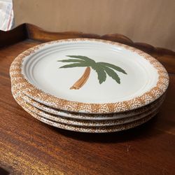 Palm Tree Dinner Plates 