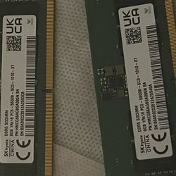 2x8gb SODIMM 5600mhz