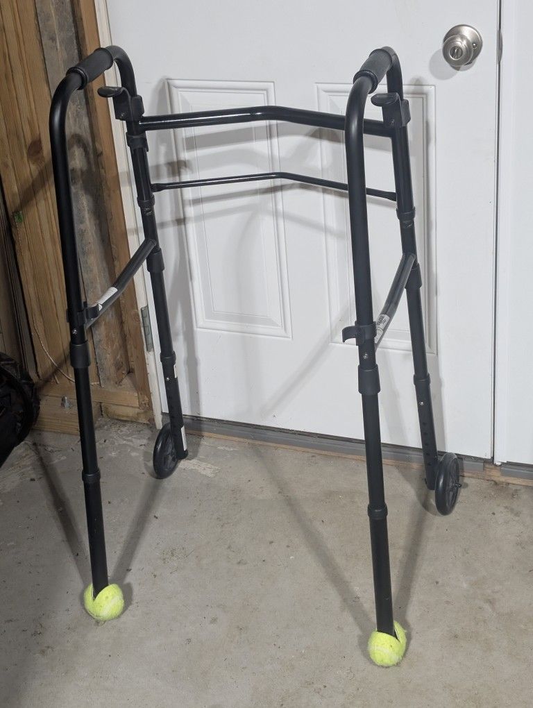 Equate Folding Walker with Wheels