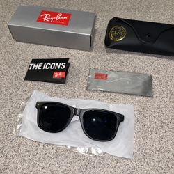 Ray-Ban Sunglasses Black | New w/ Case & Box