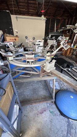 Hopkins 4 Station 6 Color Silkscreen Press